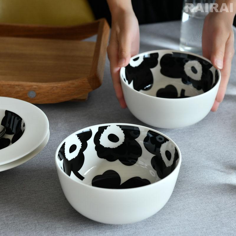 marimekko（マリメッコ） ボウル 900ml ウニッコ ブラック×ホワイト