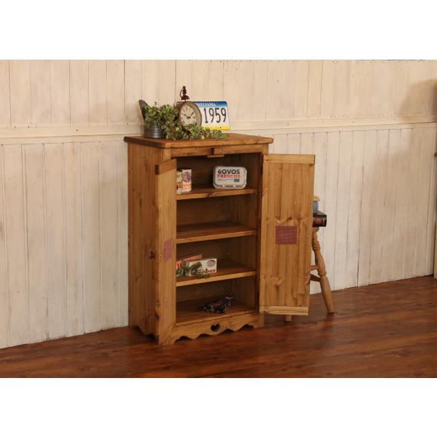 ハート キャビネット L オーダーメイド カントリー家具 完成品 選べる