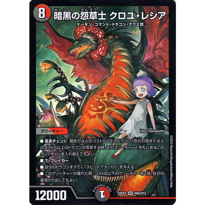 デュエル・マスターズ 暗黒の怨草士 クロユ・レシア(ヒーローレア) 闇