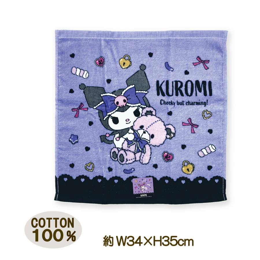 sanrio（サンリオ） ハンドタオル クロミ パステルベアー パープル 綿