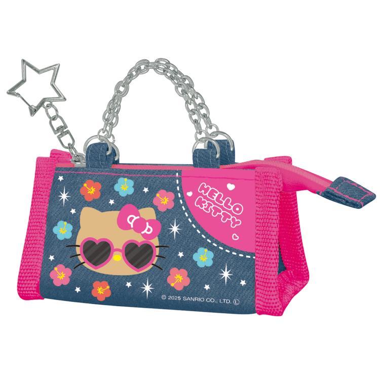 ハローキティ デニムポーチキーホルダー 日焼け 074919 Hello Kitty