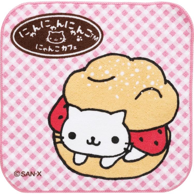 にゃんにゃんにゃんこ プチタオル ミニタオル ハンカチタオル 20cm