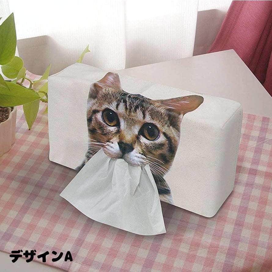 猫 ティッシュケース ティッシュカバー ボックスティッシュカバー