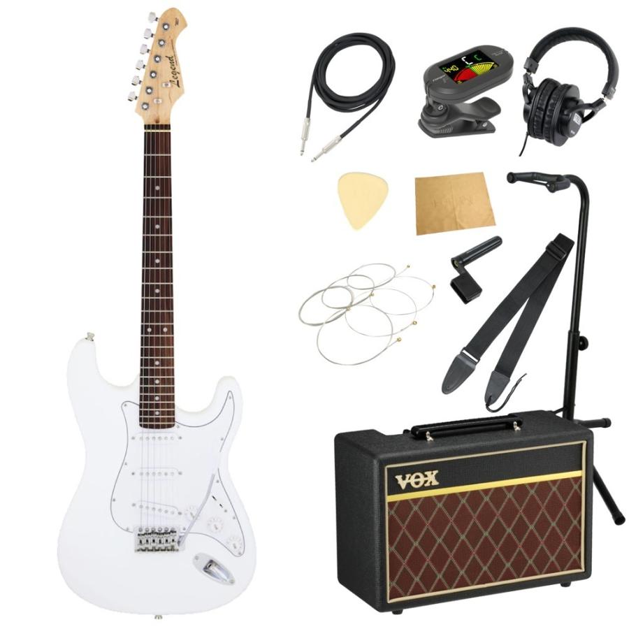 エレキギター 入門セット レジェンド LST-Z WH VOXアンプ付き 11点
