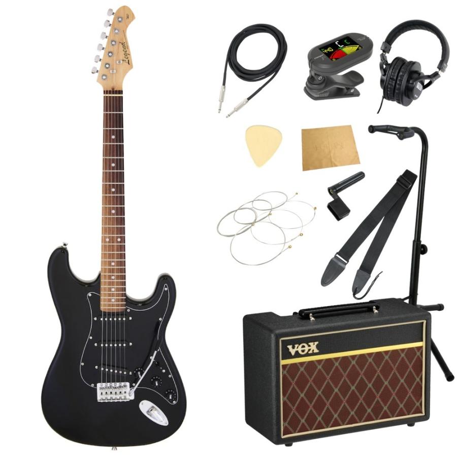 エレキギター 入門セット レジェンド LST-Z B/BK VOXアンプ付き 11点