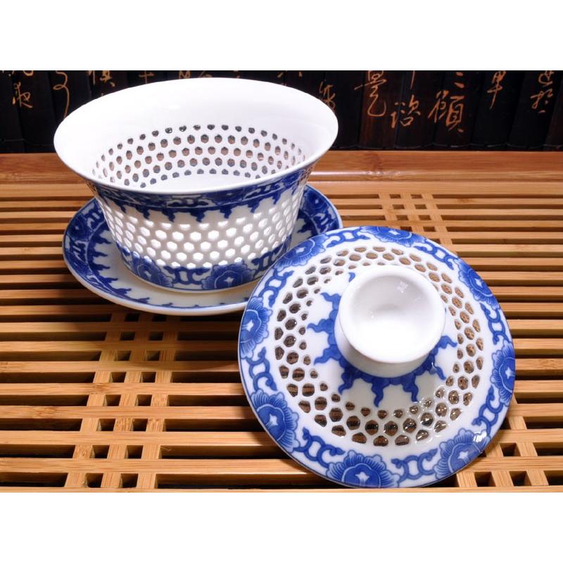 蓋碗（蓋付き湯のみ）玲瓏佛蓮 : 中国貿易公司ctcオンラインショップ