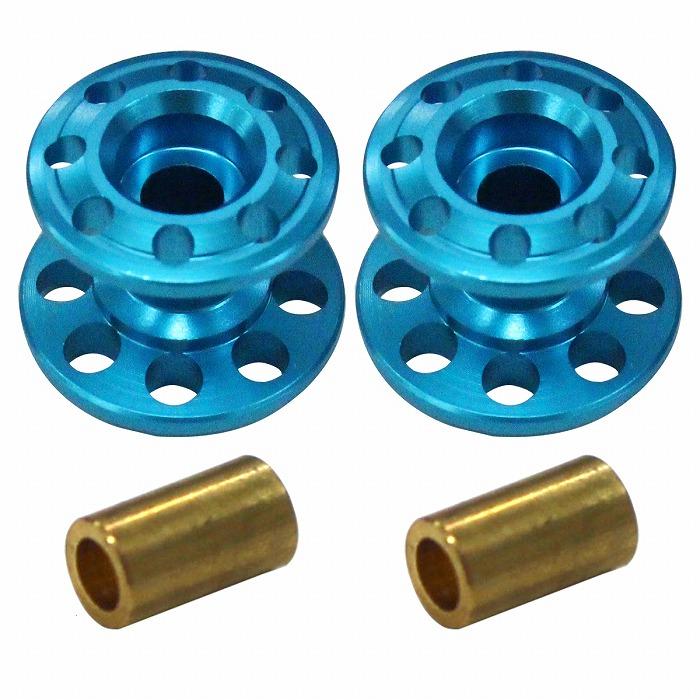 送料220円】ミニ四駆 2段 アルミ ローラー 軽量 2個セット 13-12mm