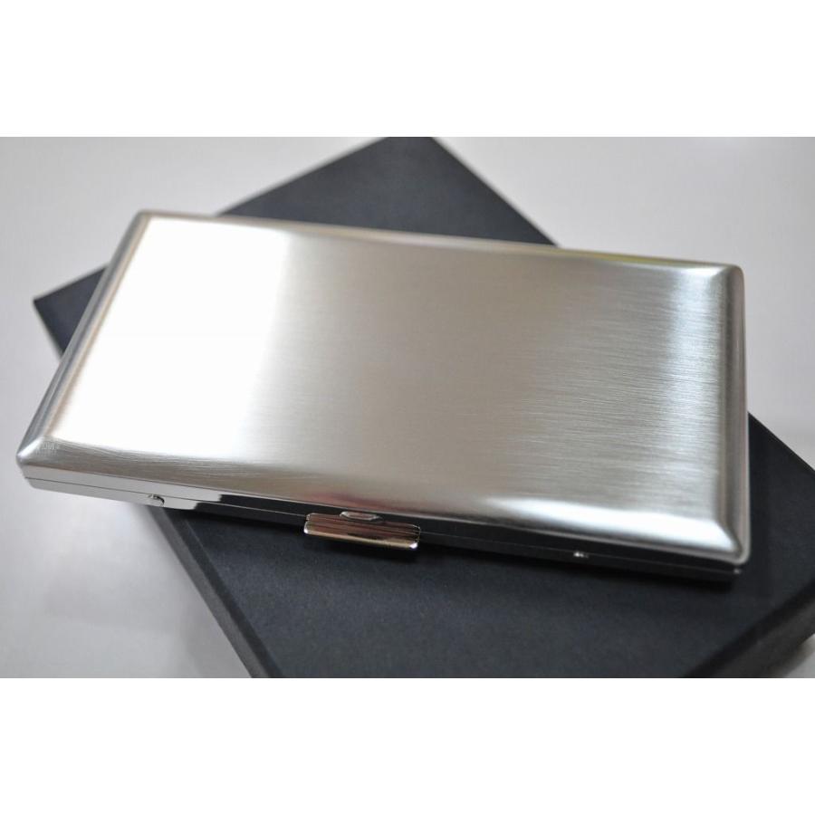 PEARL 超薄型 メタルシガレットケース シルバー リリースリム 85mm