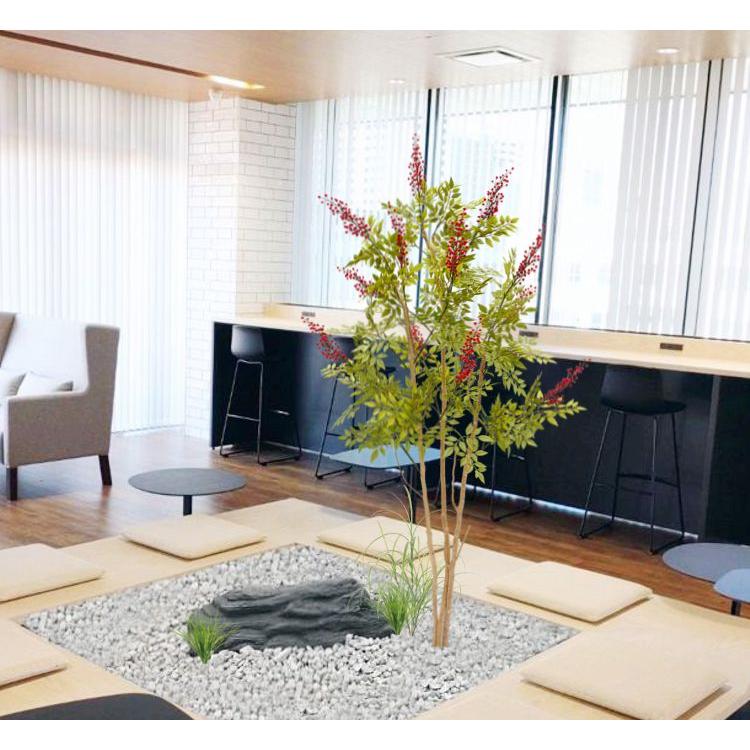 南天 の木 180cm (ナンテン 人工観葉植物 樹木 インテリア 造花 和風