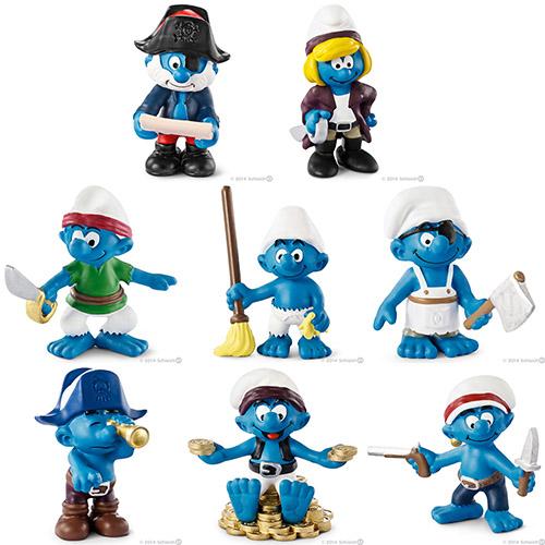 SMURF スマーフ 20760 〜 20767 2014年発売 海賊シリーズ、全8種セット
