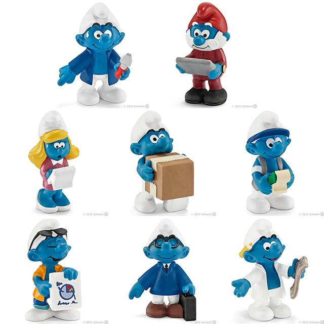 SMURF スマーフ 20768 〜 20775 2015年発売 オフィスシリーズ、全8種