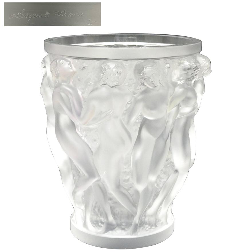 ルネ ラリック LALIQUE 「バッカスの巫女」 花瓶 高さ24cm ガラス工芸