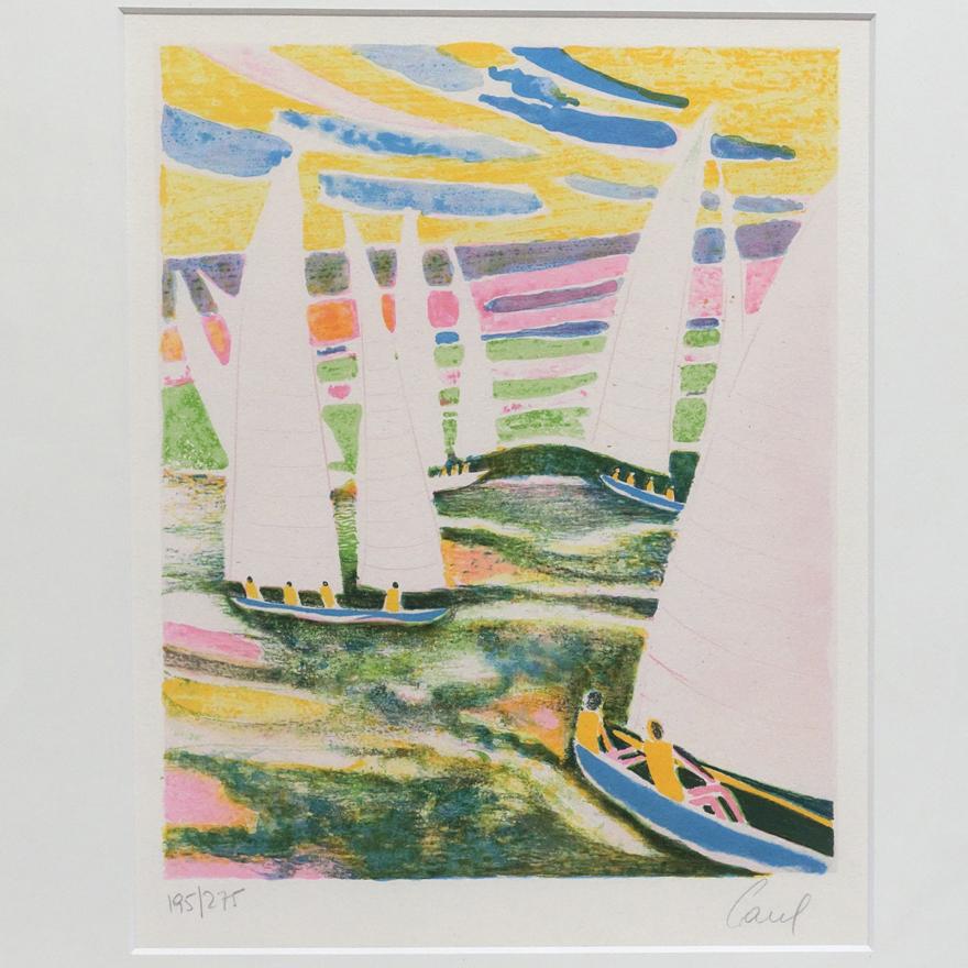 カレル Jacques Carel リトグラフ 195/275 パリ画家 p-157