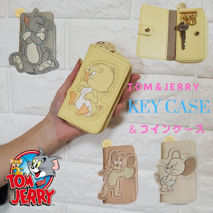 トムとジェリー キーケース コンパクト財布 ミニ財布 カギ入れ 小銭