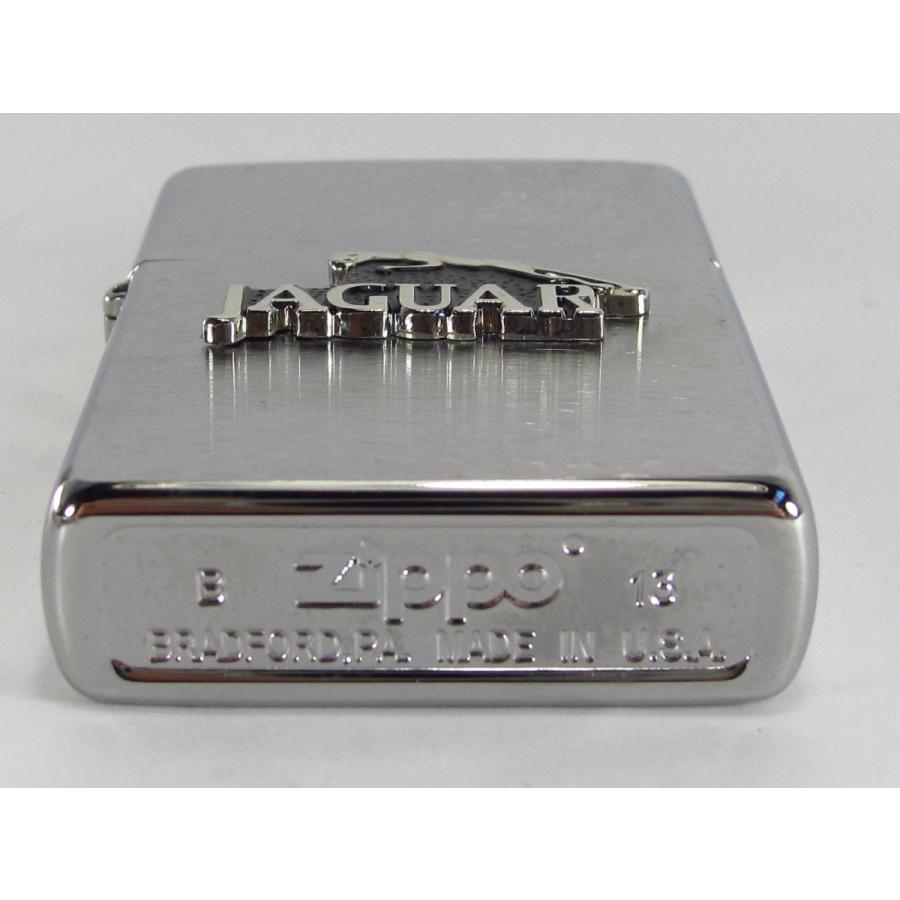 Zippo オイルライター (USA製) ジャガー ロゴ（シルバーベース