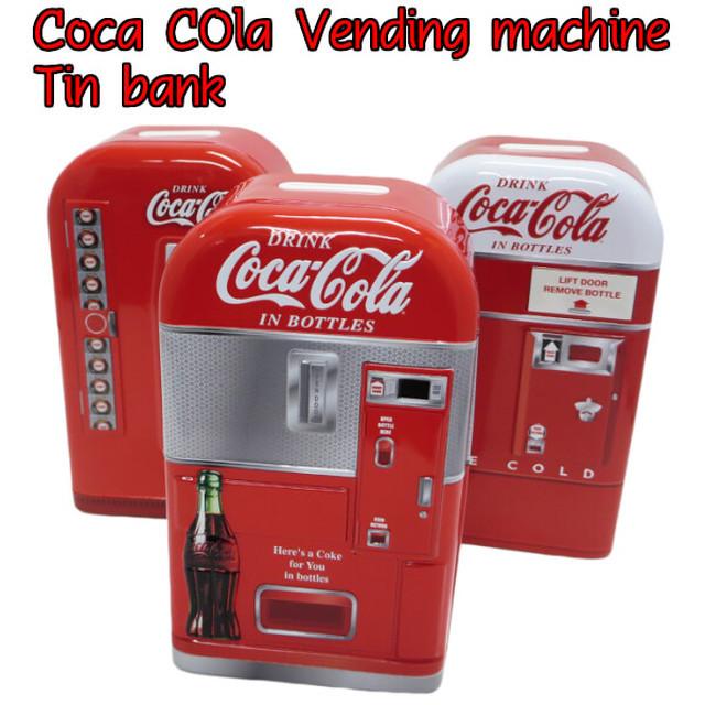 コカコーラ ベンディングマシン ティン バンク 自販機型貯金箱 : Ave
