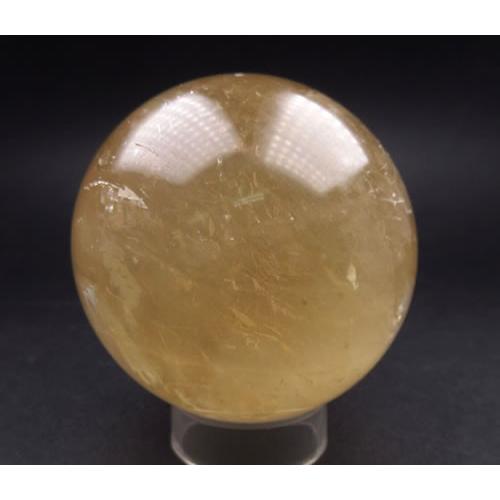 ゴールデンカルサイト 65mm スフィア 丸玉 396g 虹あり calgold60s001