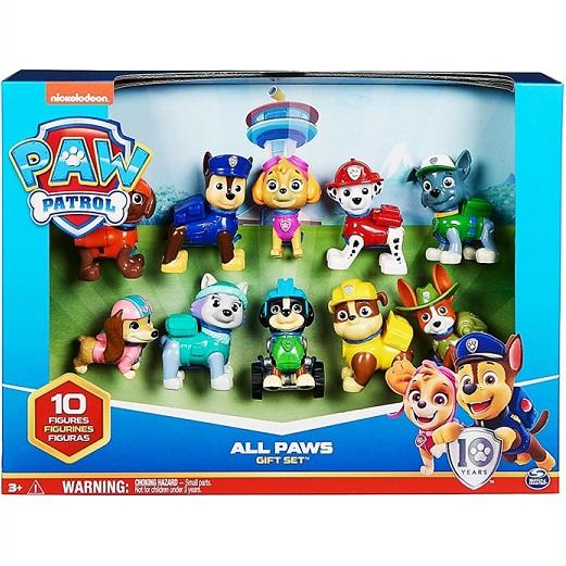 Paw Patrol】 パウパトロール 10周年記念 フィギュア10個セット ギフト