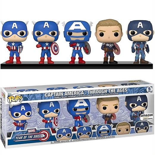 Funko Pop! ファンコ ポップ キャプテンアメリカ 5パックセット