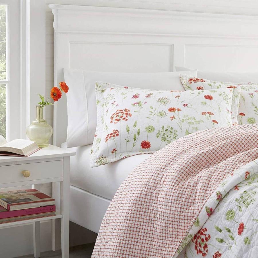 LAURA ASHLEY（ローラアシュレイ） ベッドカバー ピロカバー 3点セット