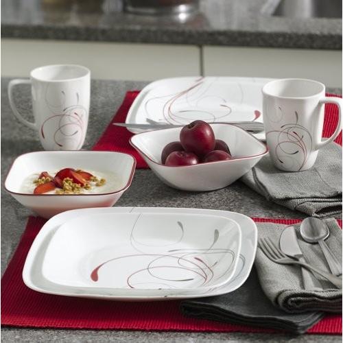 CORELLE（コレール） 食器16点セット スクエアー ディナーウェアー