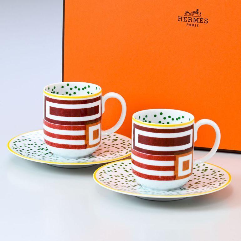 HERMES（エルメス） コーヒーカップ&ソーサー ペア 100ml イポモビル