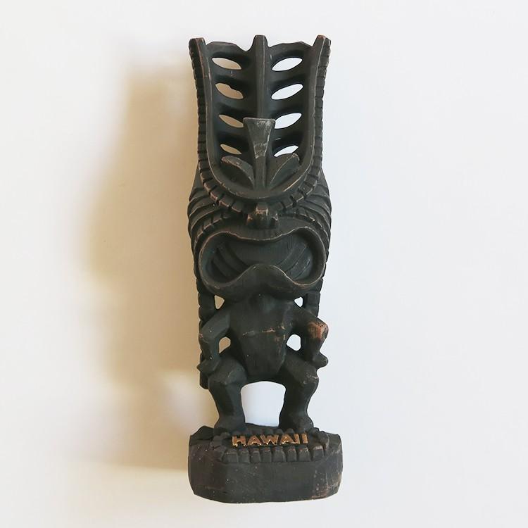 ハワイ ティキ TIKI ティキ像（LONG LIFE 長寿） 守り神 守護神 木彫り