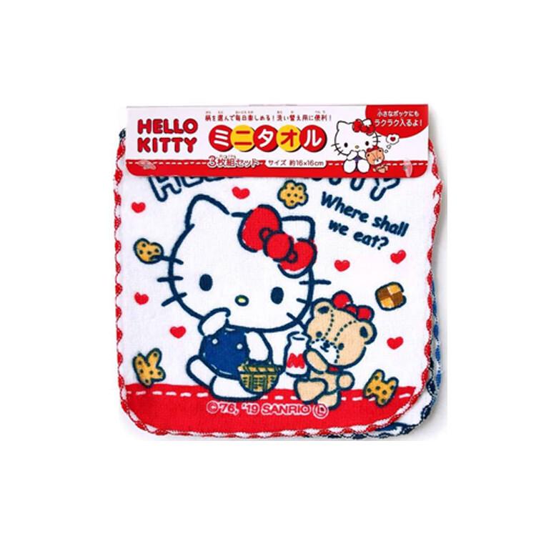 ハローキティ ミニタオル3枚セット キティちゃん タオルハンカチ ミニ