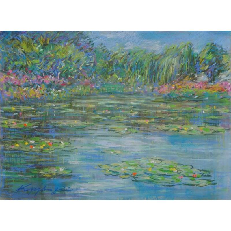 モネ 睡蓮 花 絵画 風景画 パステル画 フランス ジヴェルニー 石井清