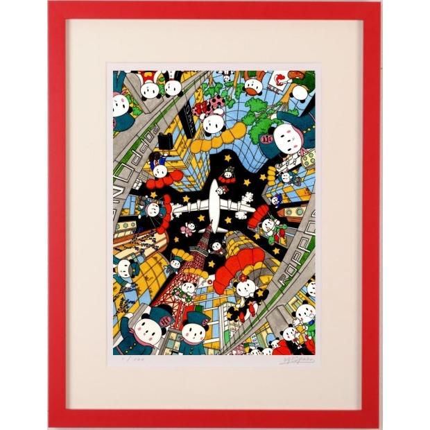 現代アート 絵画 ポップアート パンダ 絵 ジークレー 版画 あごぱん