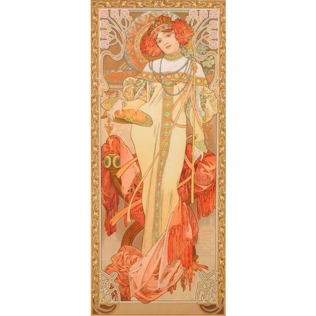 アルフォンス・ミュシャ 絵画 アールヌーボー リトグラフ 複製版画