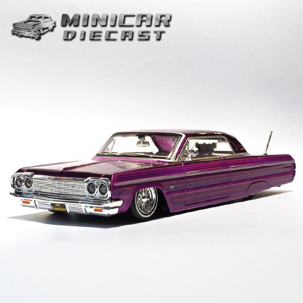 1/26 箱入り ミニカー 1964 CHEVROLET IMPALA SS パープル シボレー