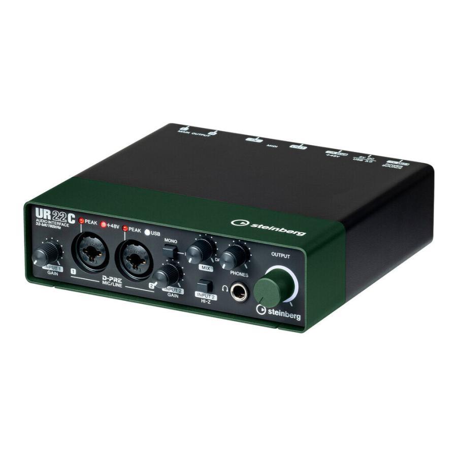 Steinberg Steinberg UR22C GN/グリーン＆ブラック 2X2 USB3.0 AUDIO