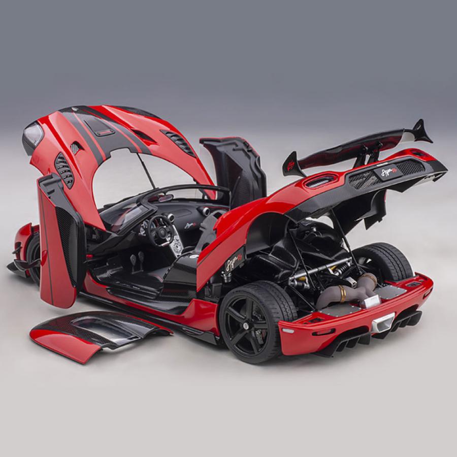 ミニカー 1/18 ケーニグセグ アゲ―ラ RS レッド カーボンブラック