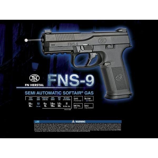 FN FNS-9 ガスガン (日本仕様) BK CyberGun製 : AirSoftClub - 通販
