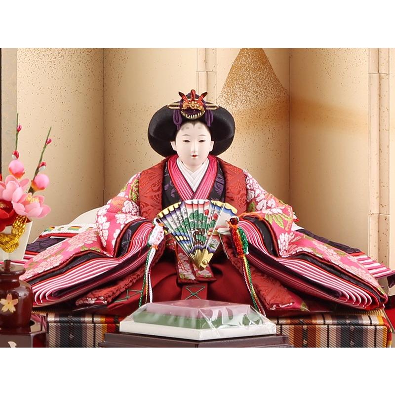 久月 雛人形 ひな人形 雛 平飾り 親王飾り 節句人形工芸士 清水久遊作