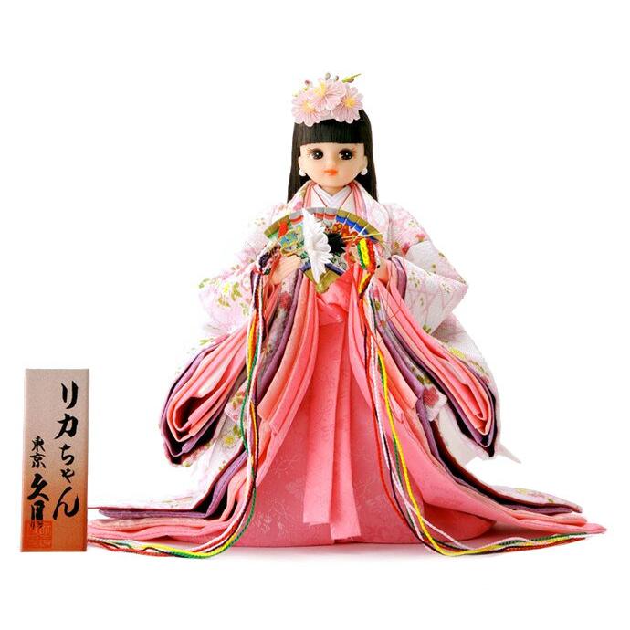 久月 雛人形 リカちゃん 立雛 単品 (白) シリアル入 h273-ri-10-h