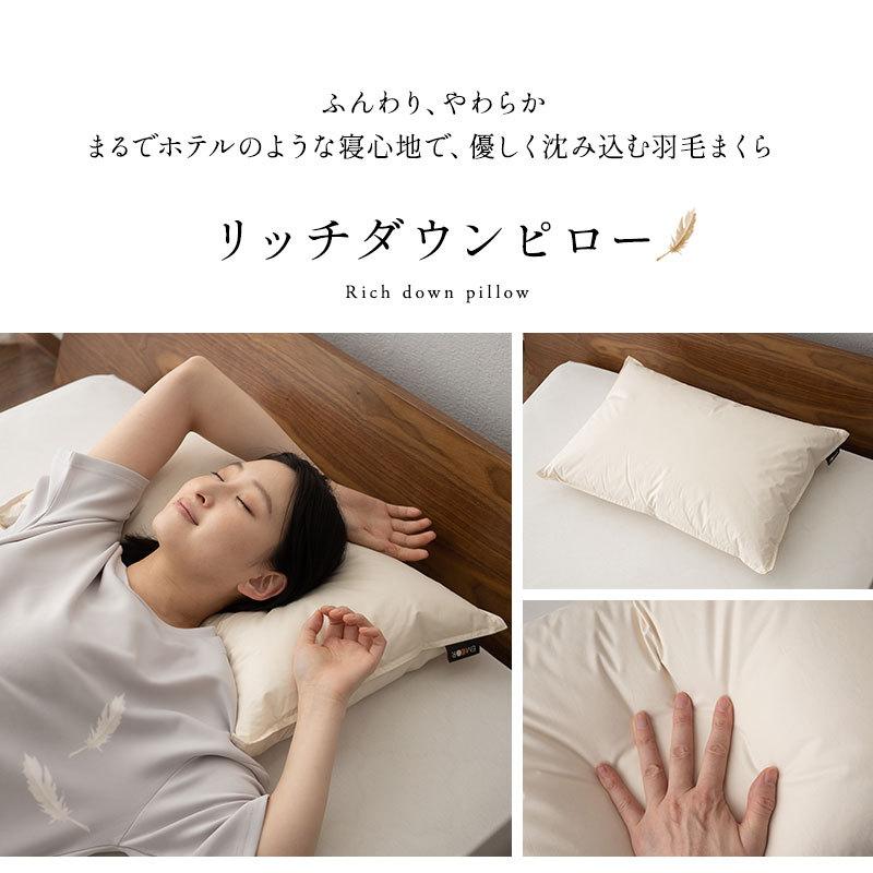 EMOOR（エムール） ダウンピロー 羽毛枕 43×63 日本製 ホテル仕様