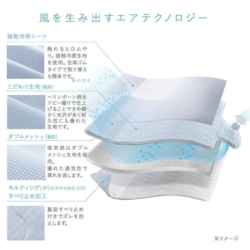 アテックス（ATEX） 快眠マット SOYO ハーフ AX-BSA608H そよ 送風