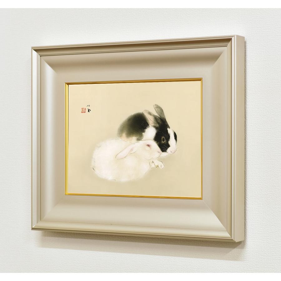 絵画 竹内栖鳳（たけうちせいほう）・ 宇佐幾（うさぎ） 日本画 名画