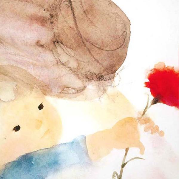 いわさきちひろ 絵画 母と子(ははとこ)壁掛け用 スタンド付き インチ額