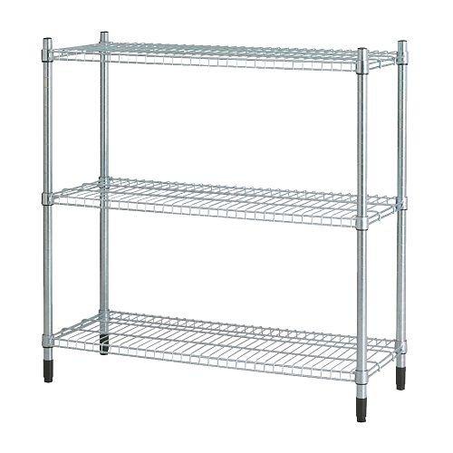 イケア（IKEA） メタルラック 幅92cmx36x92cm マルチアングル オープン