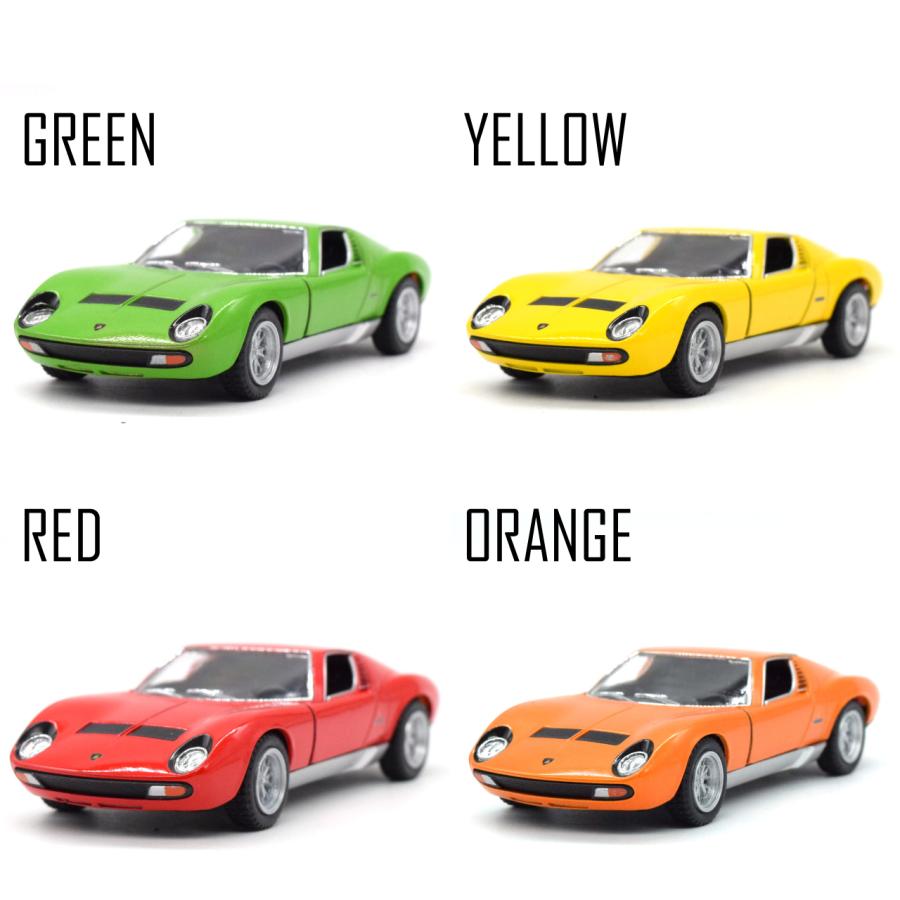選べる4カラー】ランボルギーニミウラ LAMBORGHINI MIURA プルバック式