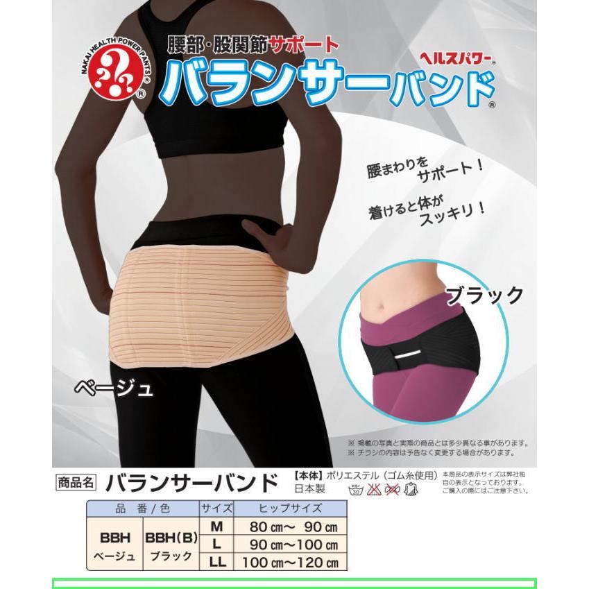 ヘルスパワー バランサーバンド ナカイ ウエスト ヒップ 腰部 股関節