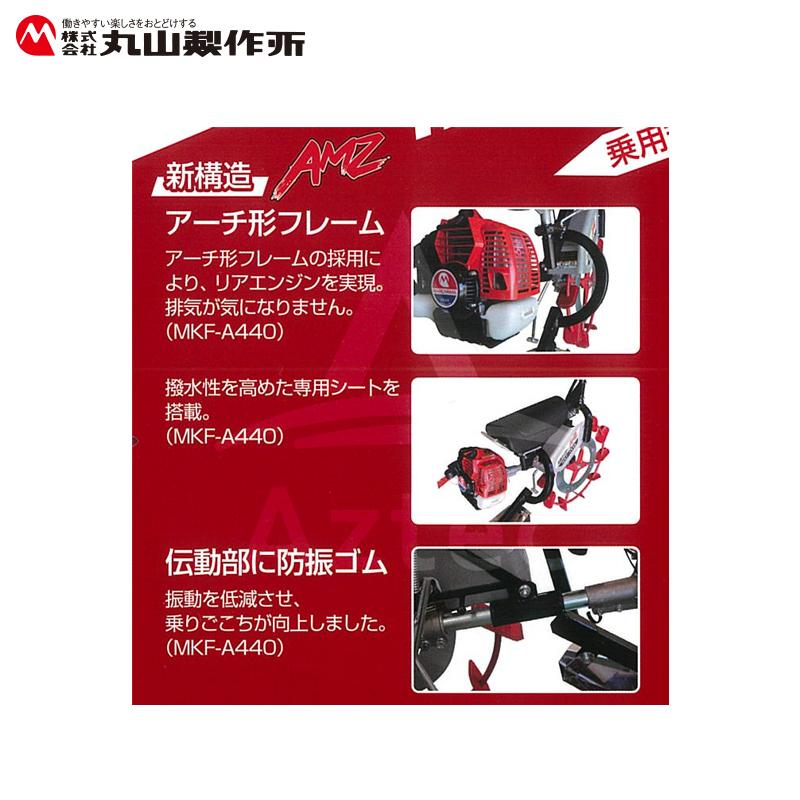 丸山製作所 乗用溝切器 水田溝切機 田面ライダーAMZ MKF-A440-JK-1<超