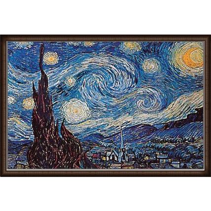 星月夜（フィンセント ファン ゴッホ） 額装品 ウッドハイグレード