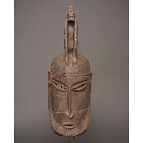アフリカ マリ共和国 ドゴン族 マスク 仮面 No.406 木彫り アフリカン