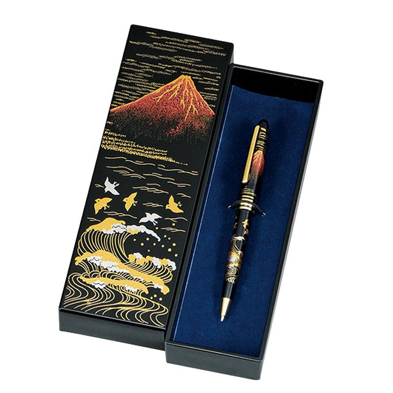漆芸ペンケース付ボールペン 赤富士 M12822 : BONANZA - 通販 - Yahoo