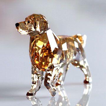 スワロフスキー 置物（Swarovski） 動物 ゴールデン・レトリバー