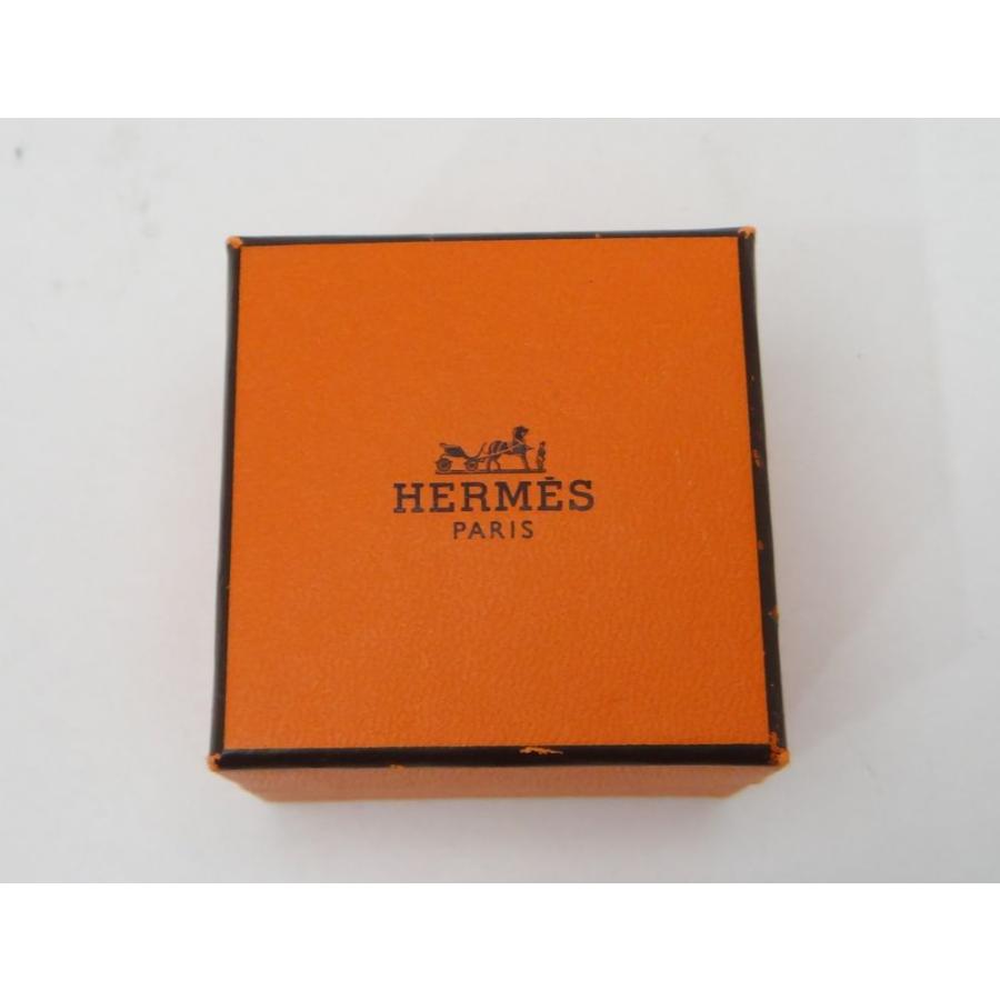 HERMES（エルメス） Hモチーフ ルーリーリング 指輪 レザー×シルバー